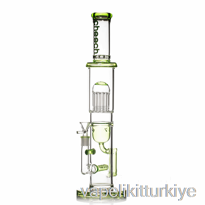Vape Elektronik Sigara Cheech Cam Ağacı Geri Dönüşümcü Büyük Teçhizat Bong Yeşil